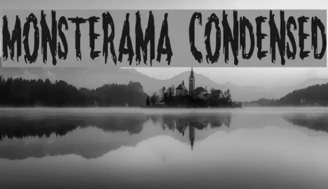 Monsterama Condensed Font examples