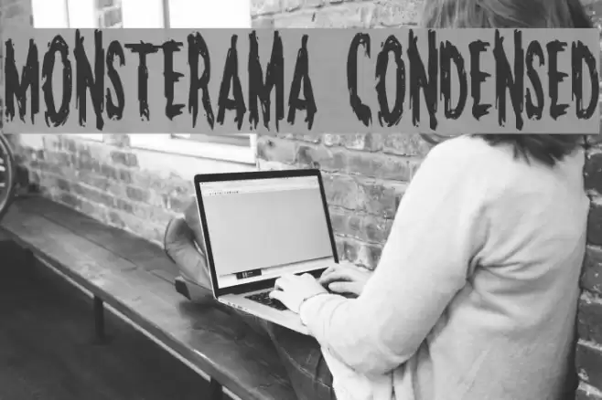 Monsterama Condensed Font examples