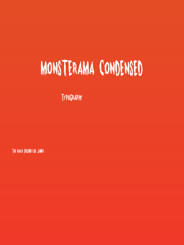 Monsterama Condensed Poster