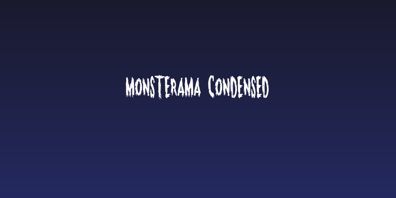 Monsterama Condensed Social Header