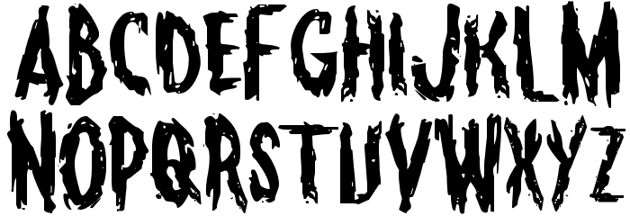 Monsterama Expanded Font LOWERCASE
