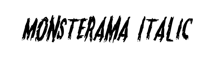 Monsterama Italic Font