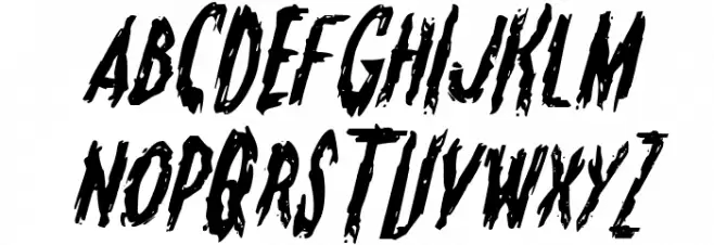 Monsterama Italic خط أحرف كبيرة