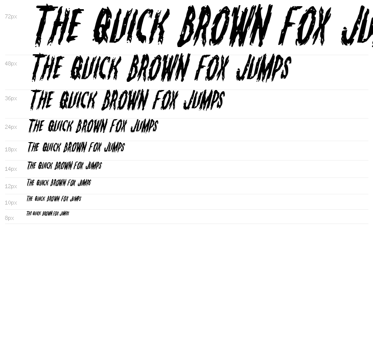 Monsterama Italic Waterfall