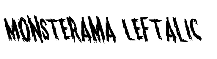 Monsterama Leftalic  Frei Schriftart Herunterladen