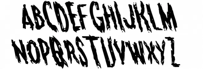 Monsterama Leftalic Fonte MAIÚSCULAS
