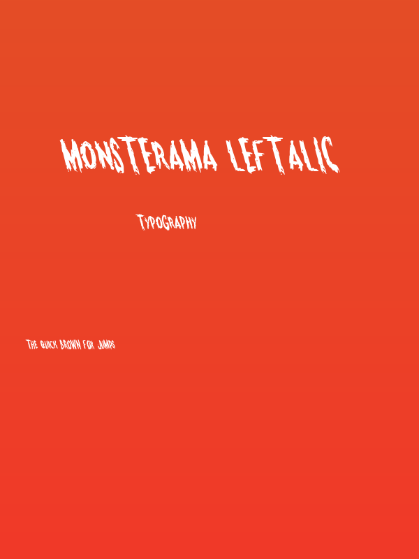 Monsterama Leftalic Poster