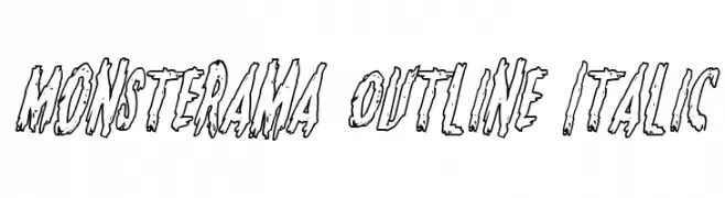 Monsterama Outline Italic 