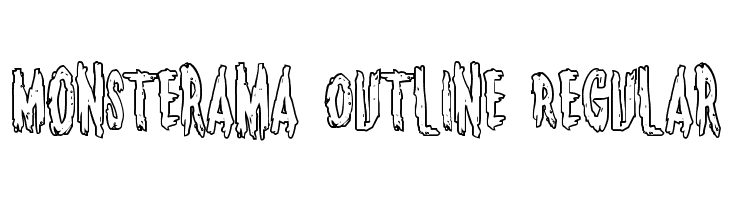 Monsterama Outline Regular  baixar fontes gratis
