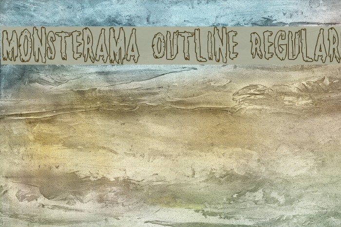 Monsterama Outline Regular Font examples