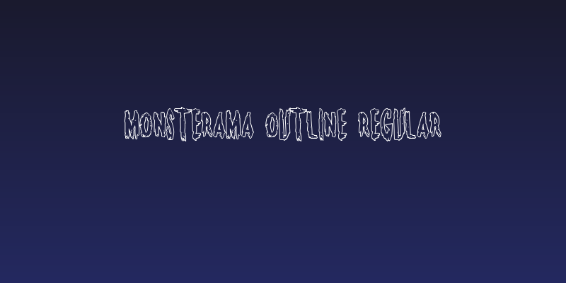 Monsterama Outline Regular Social Header