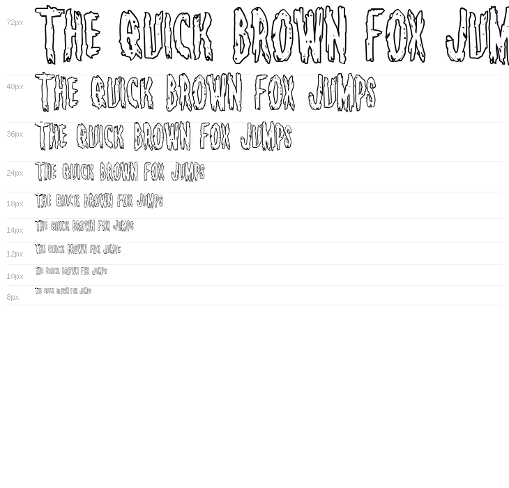 Monsterama Outline Regular Waterfall