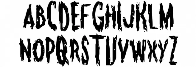 Monsterama Regular Шрифта ВЕРХНИЙ