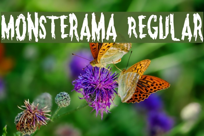 Monsterama Regular Font examples