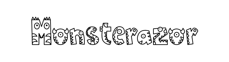 Monsterazor  नि: शुल्क फ़ॉन्ट्स डाउनलोड