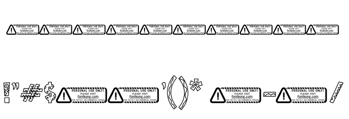Monsterazor Font OTHER CHARS