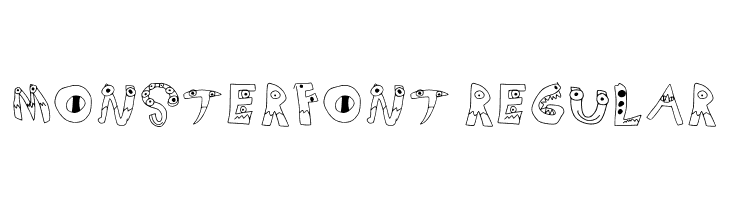 Monsterfont Regular  Frei Schriftart Herunterladen