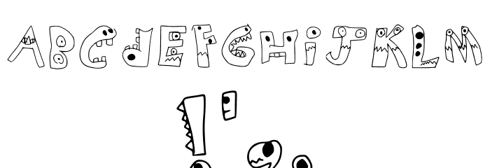 Monsterfont Regular Font OTHER CHARS