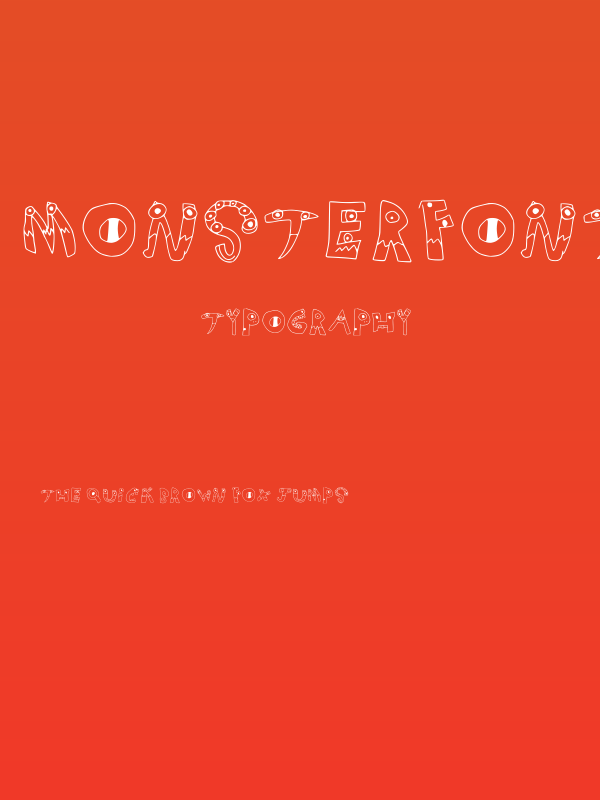 Monsterfont Regular Poster