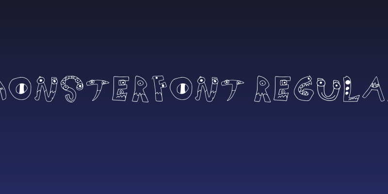 Monsterfont Regular Social Header