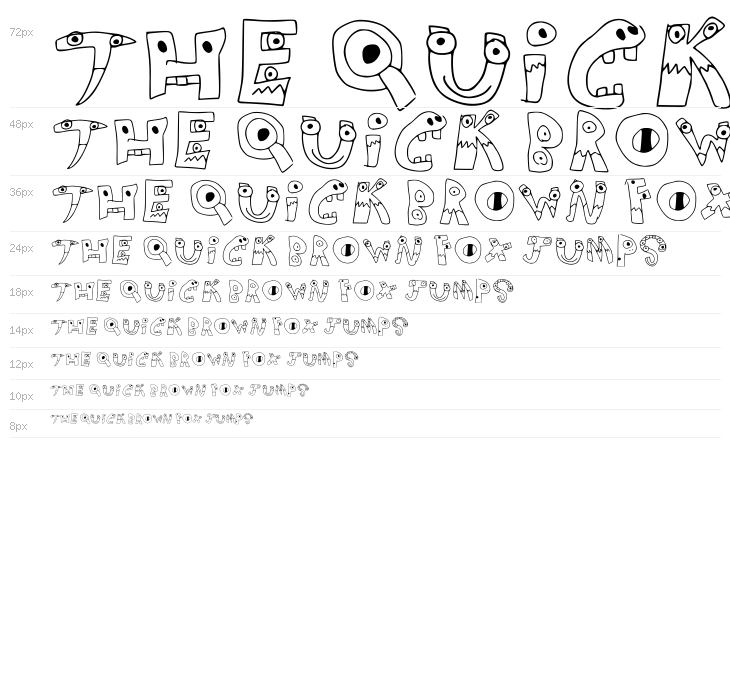 Monsterfont Regular Waterfall