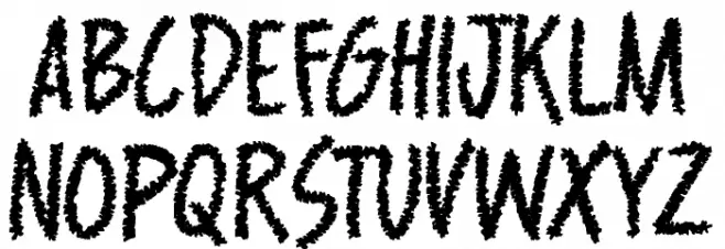 Monsterian Schriftart Groß
