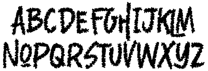 Monsterian Font LOWERCASE