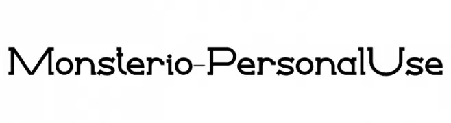 Monsterio - Personal Use  Descarca Fonturi Gratis
