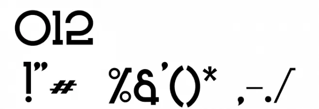 Monsterio - Personal Use Font OTHER CHARS