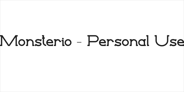 Monsterio - Personal Use Logo