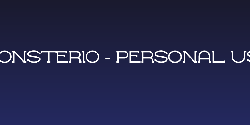 Monsterio - Personal Use Social Header