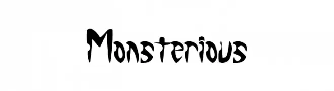 Monsterious  Frei Schriftart Herunterladen