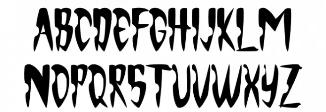 Monsterious Schriftart Groß