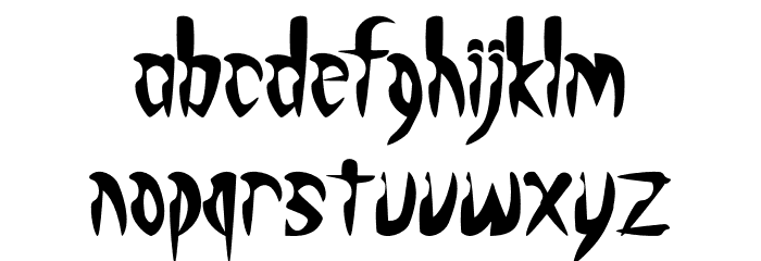 Monsterious Font LOWERCASE