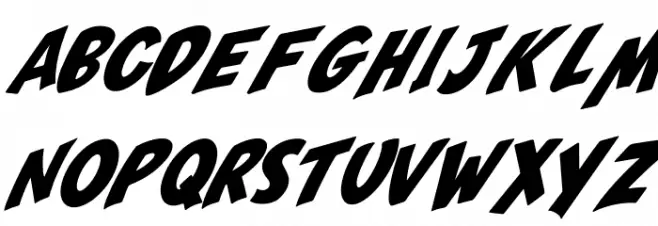 Monsterize Italic Шрифта ВЕРХНИЙ