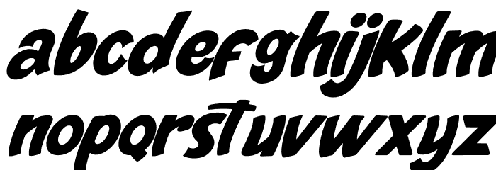 Monsterize Italic Font LOWERCASE