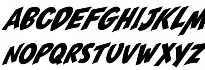 Monsterize Italic Fuentes MAYÚSCULAS