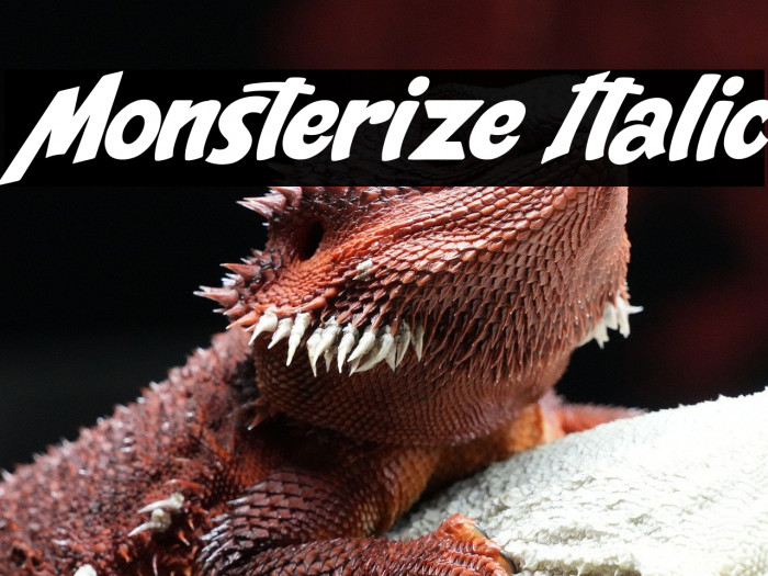 Monsterize Italic Example 1