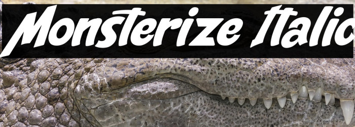 Monsterize Italic Example 2