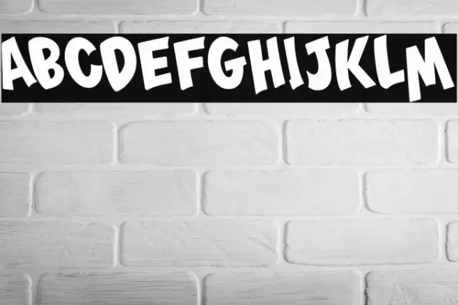 Monsterize Oblique Font examples