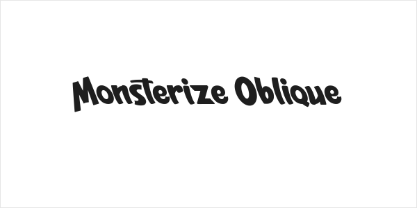 Monsterize Oblique Logo
