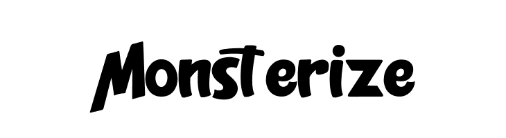 Monsterize  フリーフォントのダウンロード