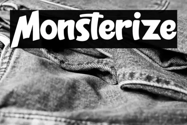 Monsterize Font examples