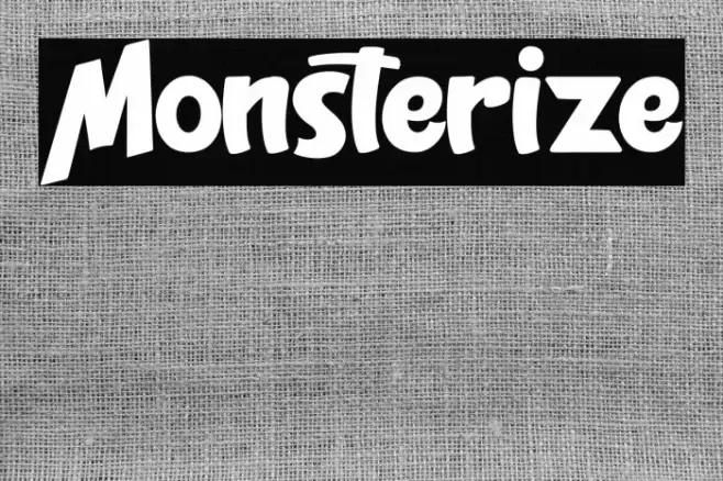 Monsterize Font examples