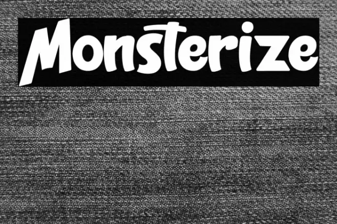 Monsterize Font examples