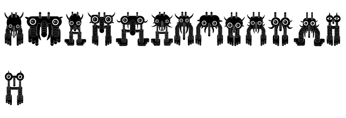 Monstero Regular Font OTHER CHARS