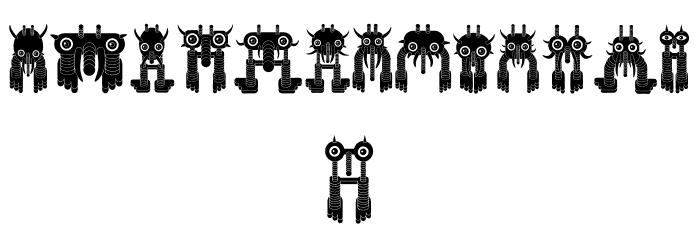 Monstero Regular Font LOWERCASE