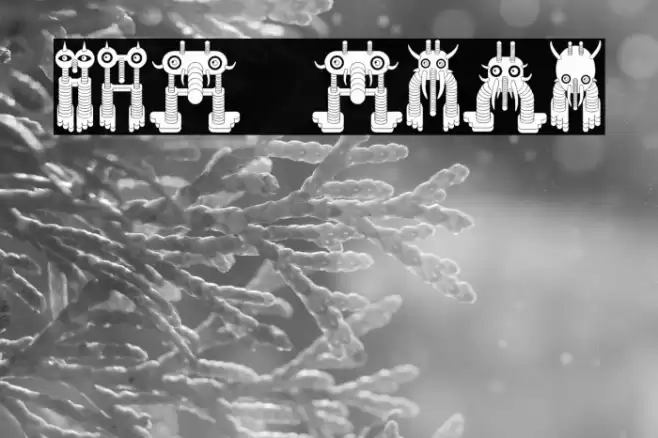 Monstero Regular Font examples