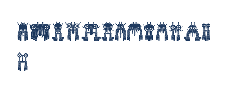 Monstero Regular Lowercase