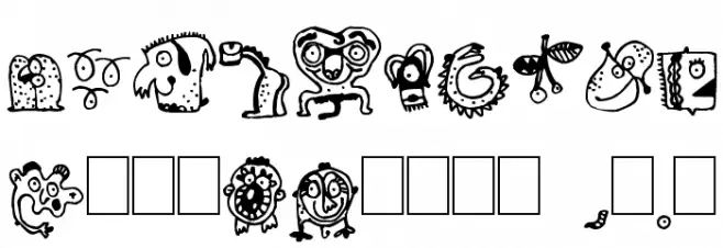 Monsterocity Font OTHER CHARS